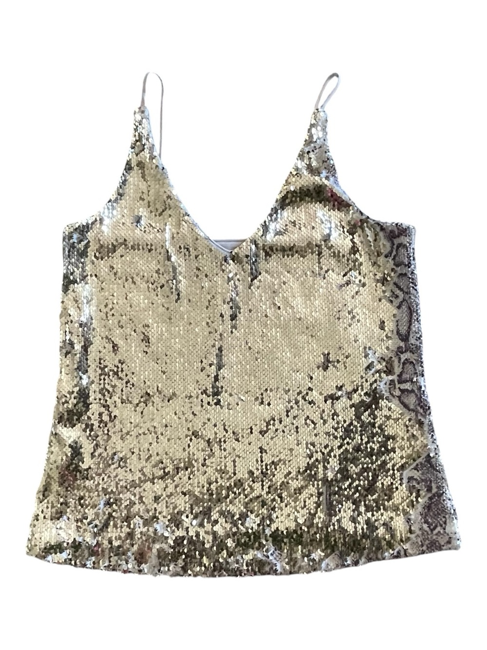 Maven West Sequin Snake Print Camisole Sz S - Picture 8 of 10
